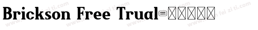 Brickson Free Trual字体转换